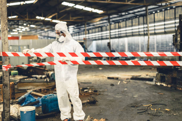 Professional Sewage Cleanup technician working in Moncks Corner, SC